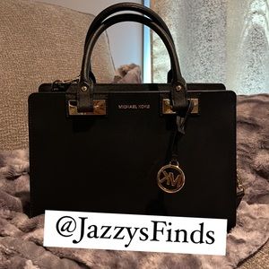 Michael Kors (Black) Satchel with Charm
